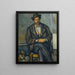 Reproductie van het schilderij Landbouwer zittend schilderij - Paul Cézanne
