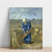 Reproduction of the painting of a Peasant Painting linking sheaves (After Millet) - Vincent van Gogh