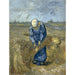 Reproduction of the painting of a Peasant Painting linking sheaves (After Millet) - Vincent van Gogh