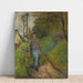 Reproductie van het schilderij Landelijke Schilderij met twee hooibergen - Camille Pissarro