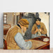 Reproduction of the painting Peasants in the Village of Ring - Laurits Andersen Ring