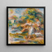 Vissers aan de Lijn - Pierre-Auguste Renoir — ingelijst kunstwerk aan de muur