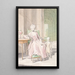 Queen Caroline Mathilde with Crown Prince Frederik - Peder Als — framed artwork on a wall