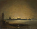 Dresden bij maanlicht - Peder Balke — weergave van het kunstwerk