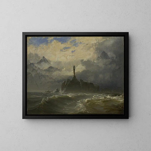 Marine Painting - Peder Balke — framed artwork on a wall
