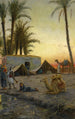 Kampement in de woestijn - Peder Mørk Mønsted — weergave van het kunstwerk