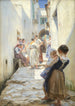 Une rue à Torello Italie - Peder Severin Krøyer — weergave van het kunstwerk