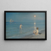 van Peder Severin Krøyer's Schilderij Jongens die baden in Skagen, zomerse avond — ingelijst kunstwerk aan de muur