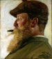 Christian Krohg - Peder Severin Krøyer — weergave van het kunstwerk