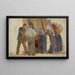 van het ochtendtafereel in Hornbæk, mannen en vrouwen handelend - Peder Severin Krøyer — ingelijst kunstwerk aan de muur
