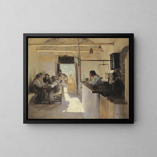Osteria à Ravello - Peder Severin Krøyer — ingelijst kunstwerk aan de muur