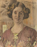 portret van een vrouw, waarschijnlijk Anna Vilhelmine Johanne Dorthea Halberg, later getrouwd met Bjørner Larsen - Peder Severin Krøyer — weergave van het kunstwerk