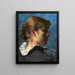 Portret van een jonge vrouw in profiel - Peder Severin Krøyer — ingelijst kunstwerk aan de muur