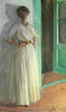 Portret van Marie Krøyer - Peder Severin Krøyer — weergave van het kunstwerk