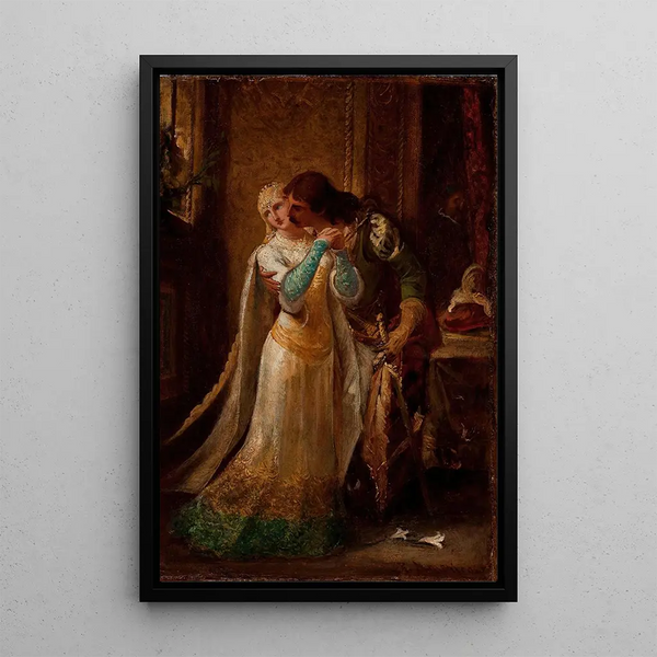 Faust en Gretchen - Pedro Américo — ingelijst kunstwerk aan de muur