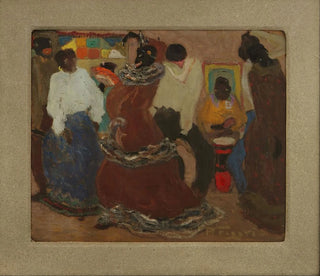 Candombe - Pedro Figari — weergave van het kunstwerk