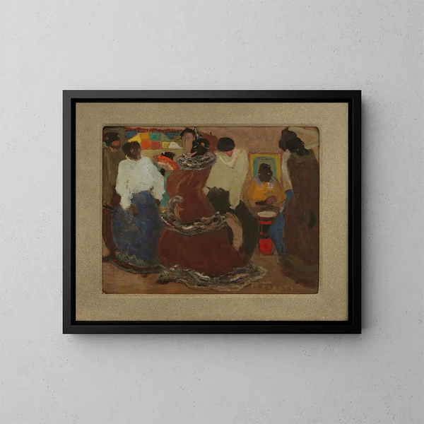 Candombe - Pedro Figari — framed artwork on a wall