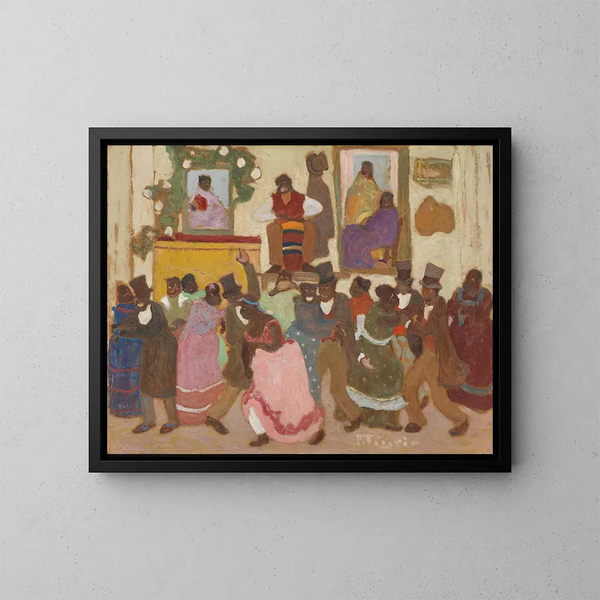 Dancing People - Pedro Figari — framed artwork on a wall