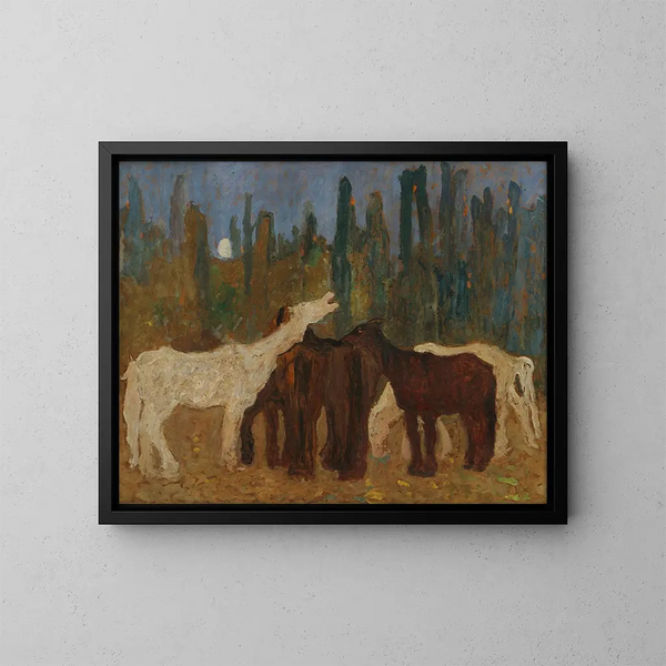 Lamento - Pedro Figari — framed artwork on a wall