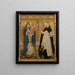 Vierge apocalyptique et saint Vincent Ferrier avec deux donateurs - Pedro García de Benavarre — ingelijst kunstwerk aan de muur