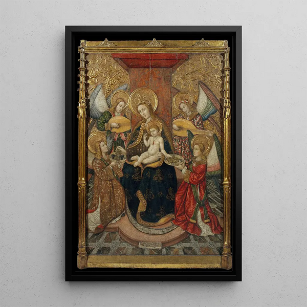 Maagd en engelen - Pedro García de Benavarre — ingelijst kunstwerk aan de muur