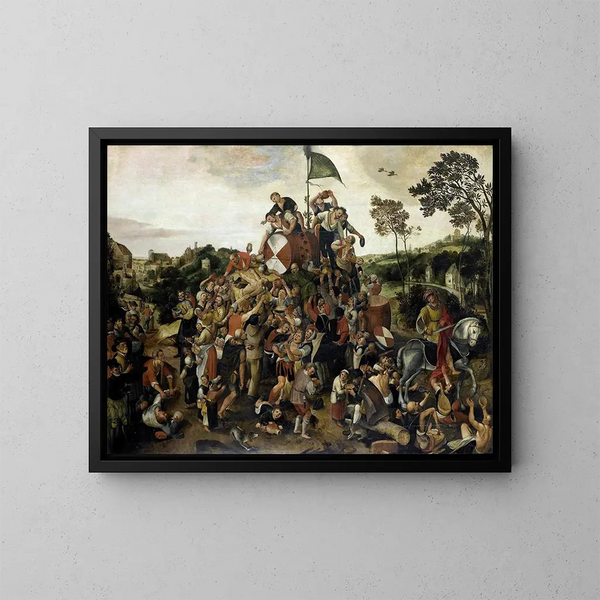 La kermesse de la Saint-Martin - Peeter Baltens — framed artwork on a wall