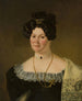 Portret van Sara Catarine Lorentz - Pehr Berggren — weergave van het kunstwerk