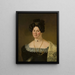 Portret van Sara Catarine Lorentz - Pehr Berggren — ingelijst kunstwerk aan de muur