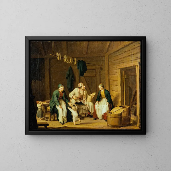 The costume of Karelia - Pehr Hilleström — framed artwork on a wall