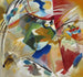 met groene centrum - Wassily Kandinsky — weergave van het kunstwerk