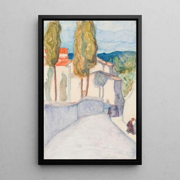 Florence Viale dei Colli - Pekka Halonen — framed artwork on a wall