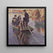 Pelgrims in een boot - Carl Wilhelmson — ingelijst kunstwerk aan de muur