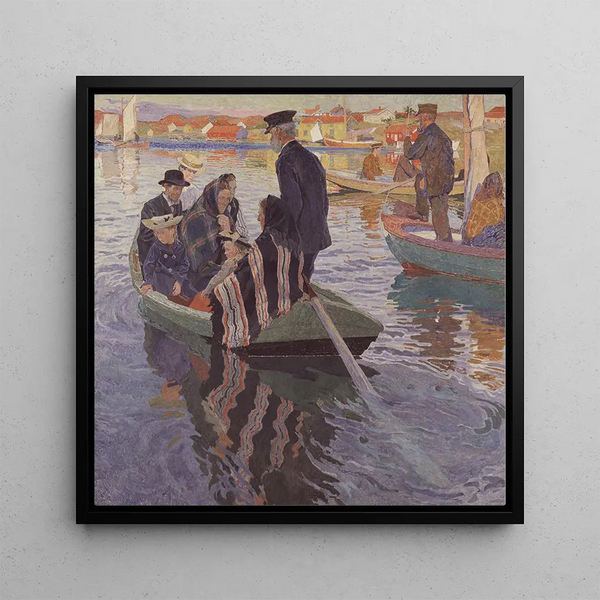 Carl Wilhelmson - ChurchGoers in a Boat.webp