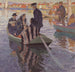 Pelgrims in een boot - Carl Wilhelmson — weergave van het kunstwerk