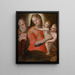 De Maagd met Kind met Sint Jan - Pellegrino Tibaldi — ingelijst kunstwerk aan de muur