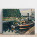 Reproduction of the painting Péniches à Pontoise - Camille Pissarro