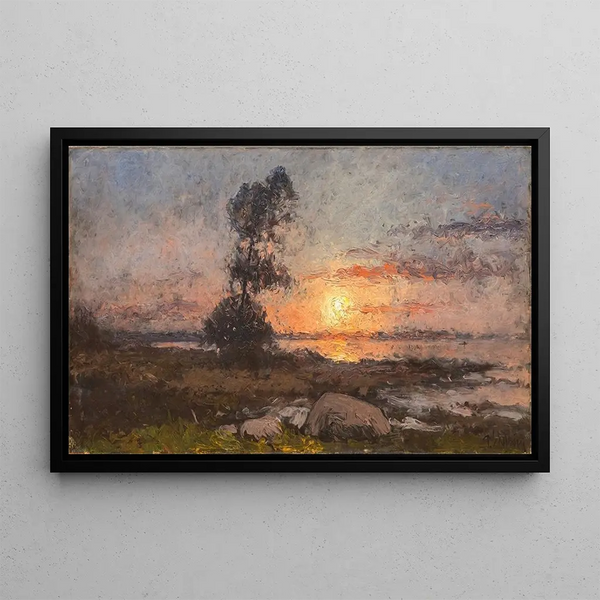 Sunset Painting - Per Ekström — framed artwork on a wall