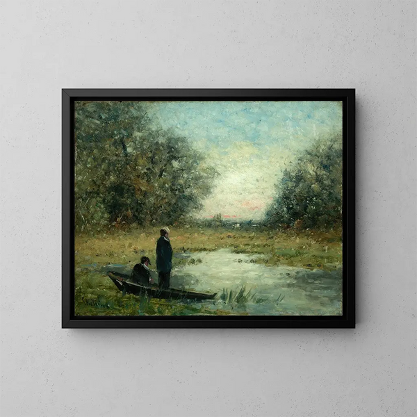 Forest Basin Painting - Per Ekström — framed artwork on a wall
