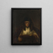 Dame qui rit - Per Krafft le Jeune — framed artwork on a wall