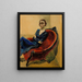 L'actrice - Per Krohg — ingelijst kunstwerk aan de muur