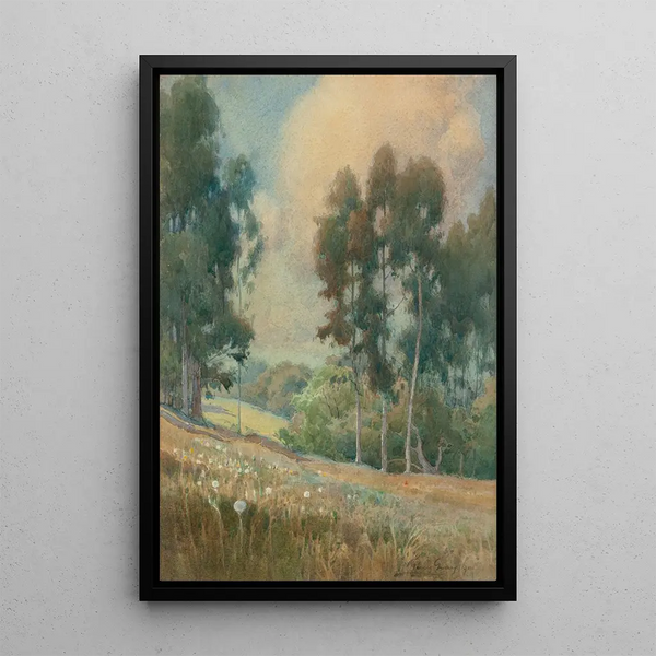 Lente landschap - Percy Gray — ingelijst kunstwerk aan de muur