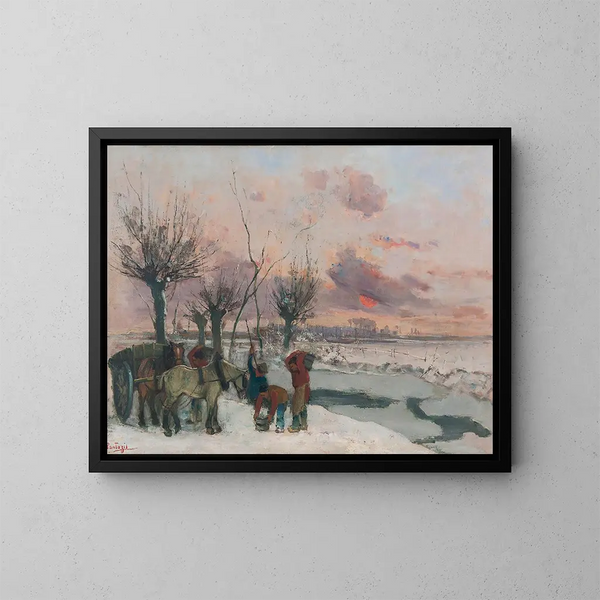 Les Briseurs de glace - Pericles Pantazis — framed artwork on a wall
