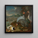 Perlhühner met cavia's - Philipp Ferdinand de Hamilton — ingelijst kunstwerk aan de muur