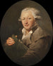 Zelfportret - Peter Adolf Hall — weergave van het kunstwerk