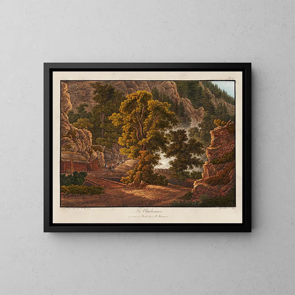 La Charbonnière - Peter Birmann — framed artwork on a wall