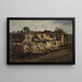 Maison détruite - Peter Burnitz — ingelijst kunstwerk aan de muur