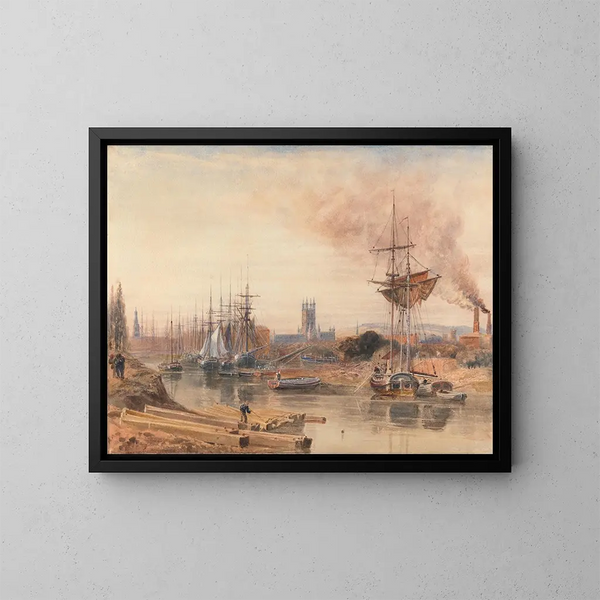 Gloucester - Peter DeWint — ingelijst kunstwerk aan de muur