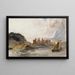 Château de Conway, Noord-Wales - Peter De Wint — ingelijst kunstwerk aan de muur
