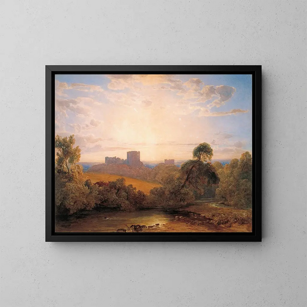 Château de Kenilworth - Peter De Wint — framed artwork on a wall