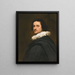 Portret van een heer - Peter Franchoys — ingelijst kunstwerk aan de muur